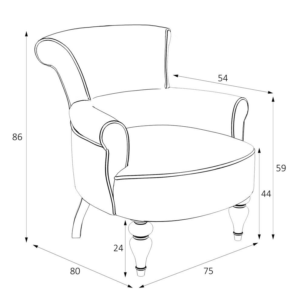 Кресло Kreind 75х80х86 см M11-B-0590 Кресло Kreind 75х80х86 см M11-B-0590