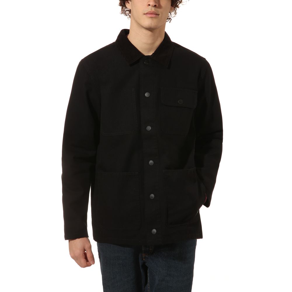 Куртка Drill Chore Coat цвет Черный для мужчин - Vans Куртка Drill Chore Coat цвет Черный для мужчин - Vans