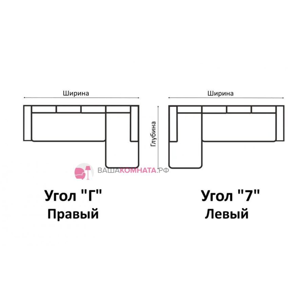 Угловой диван "Байкал" (Кристалл-1) Угловой диван "Байкал" (Кристалл-1)