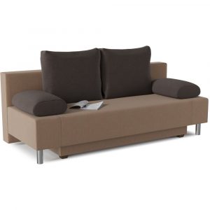 Диван прямой Мадрид Brown еврокнижка WallyTally