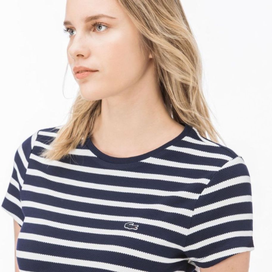 Платье Lacoste для женщин цвет синий Платье Lacoste для женщин цвет синий