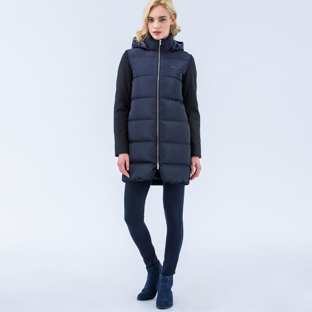Куртка Lacoste, цвет синий, для женщин Куртка Lacoste, цвет синий, для женщин
