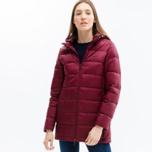 Куртка Lacoste, цвет бордовый, для женщин Куртка Lacoste, цвет бордовый, для женщин