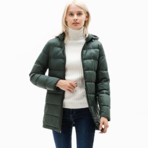 Куртка Lacoste, цвет зеленый, для женщин Куртка Lacoste, цвет зеленый, для женщин