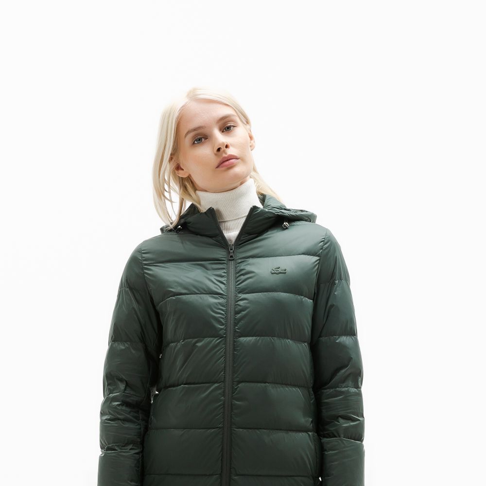 Куртка Lacoste, цвет зеленый, для женщин Куртка Lacoste, цвет зеленый, для женщин
