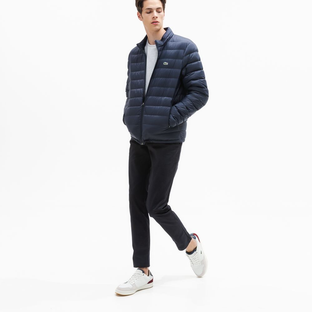 Куртка Lacoste, цвет синий , для мужчин Куртка Lacoste, цвет синий , для мужчин