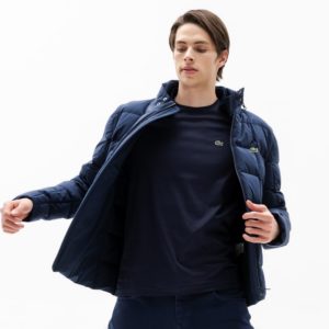 Куртка Lacoste, цвет синий , для мужчин Куртка Lacoste, цвет синий , для мужчин