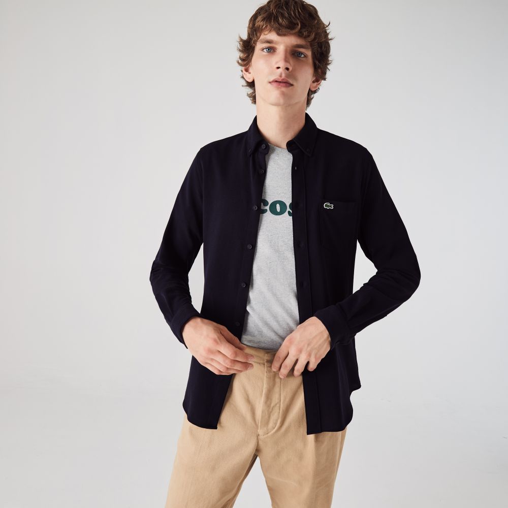 Рубашка Lacoste , для мужчин Рубашка Lacoste , для мужчин