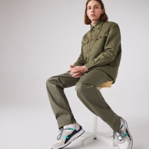 Утепленная рубашка Lacoste , для мужчин Утепленная рубашка Lacoste , для мужчин