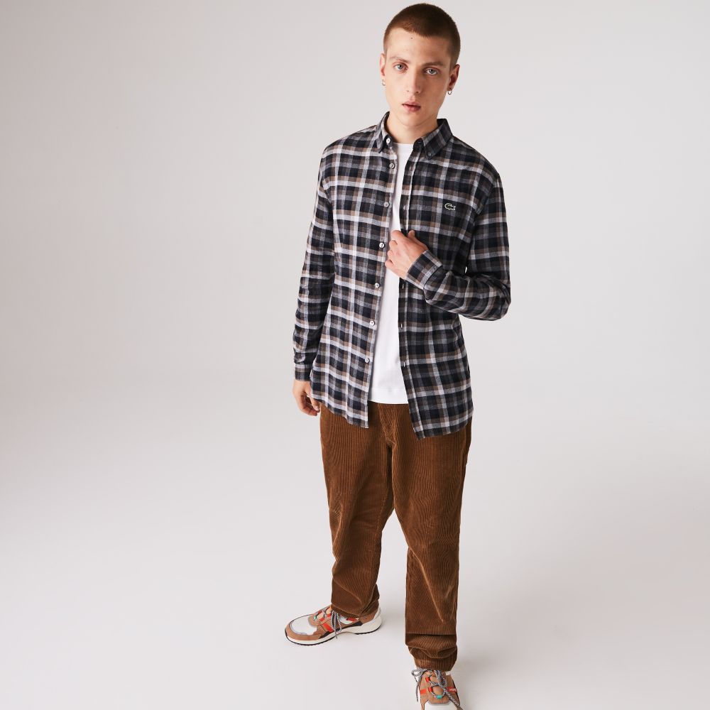 Рубашка Lacoste , для мужчин Рубашка Lacoste , для мужчин