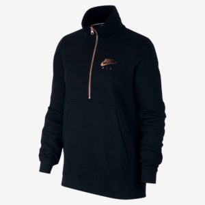 Женская флисовая футболка с молнией на половину длины Nike Air Nike