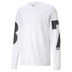 Футболка с длинным рукавом PE Long Sleeve Men's Basketball Tee Puma - Puma Футболка с длинным рукавом PE Long Sleeve Men's Basketball Tee Puma - Цвет: Белый