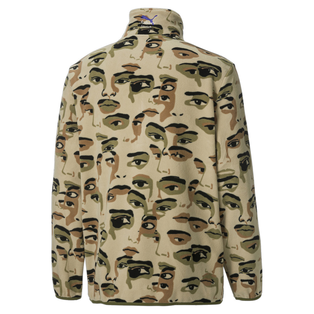 Толстовка PUMA x KidSuper Printed Fleece Half-Zip Men's Top Puma - Puma Толстовка PUMA x KidSuper Printed Fleece Half-Zip Men's Top Puma - Пол: Мужской