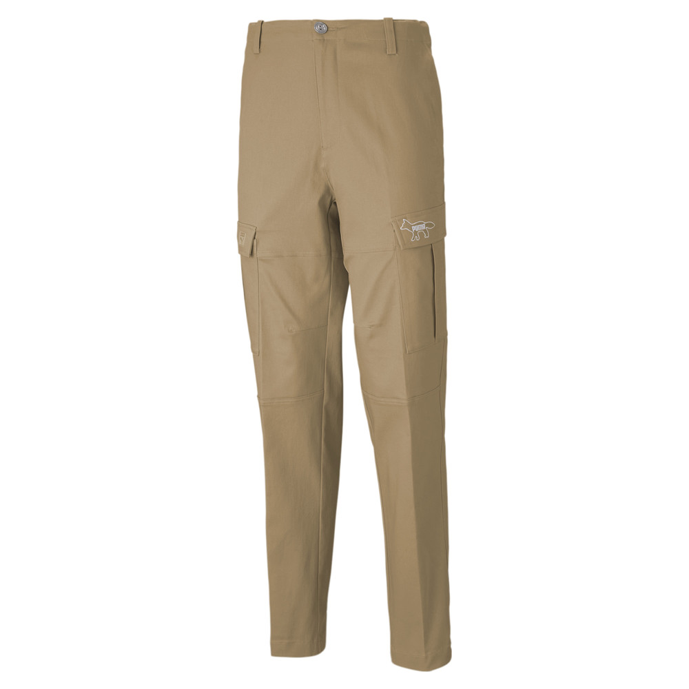 Штаны PUMA x MAISON KITSUNÉ Men's Cargo Pants Puma - Puma Штаны PUMA x MAISON KITSUNÉ Men's Cargo Pants Puma - Цвет: Бежевый