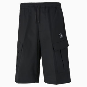 Шорты PUMA x MAISON KITSUNÉ Men's Cargo Shorts Puma - Puma Шорты PUMA x MAISON KITSUNÉ Men's Cargo Shorts Puma - Цвет: Черный