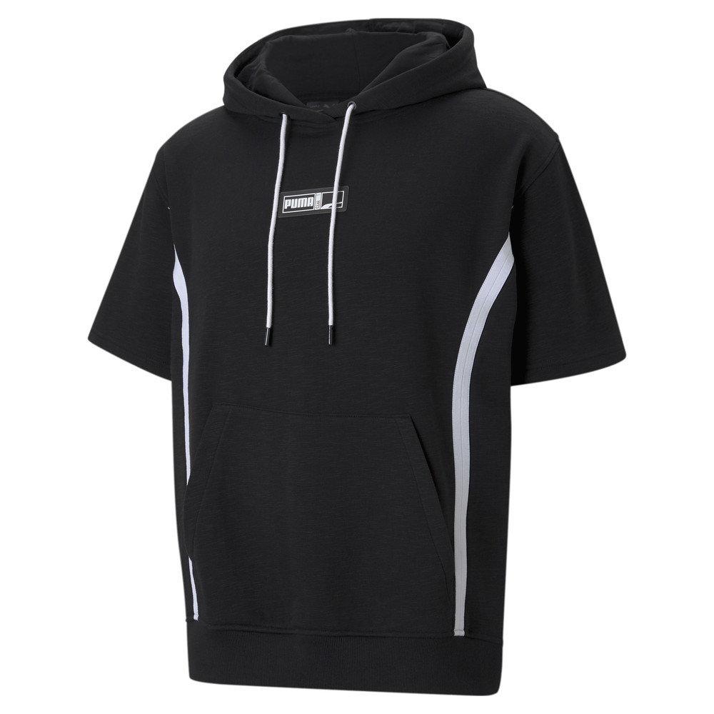 Толстовка с коротким рукавом Franchise Short Sleeve Men's Basketball Hoodie Puma - Puma Толстовка с коротким рукавом Franchise Short Sleeve Men's Basketball Hoodie Puma - Цвет: Черный