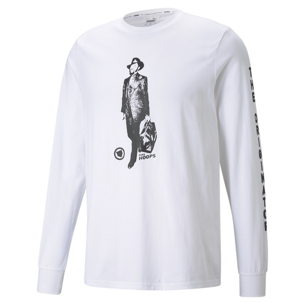 Футболка с длинным рукавом Franchise Long Sleeve Men's Basketball Tee Puma - Puma Футболка с длинным рукавом Franchise Long Sleeve Men's Basketball Tee Puma - Цвет: Белый