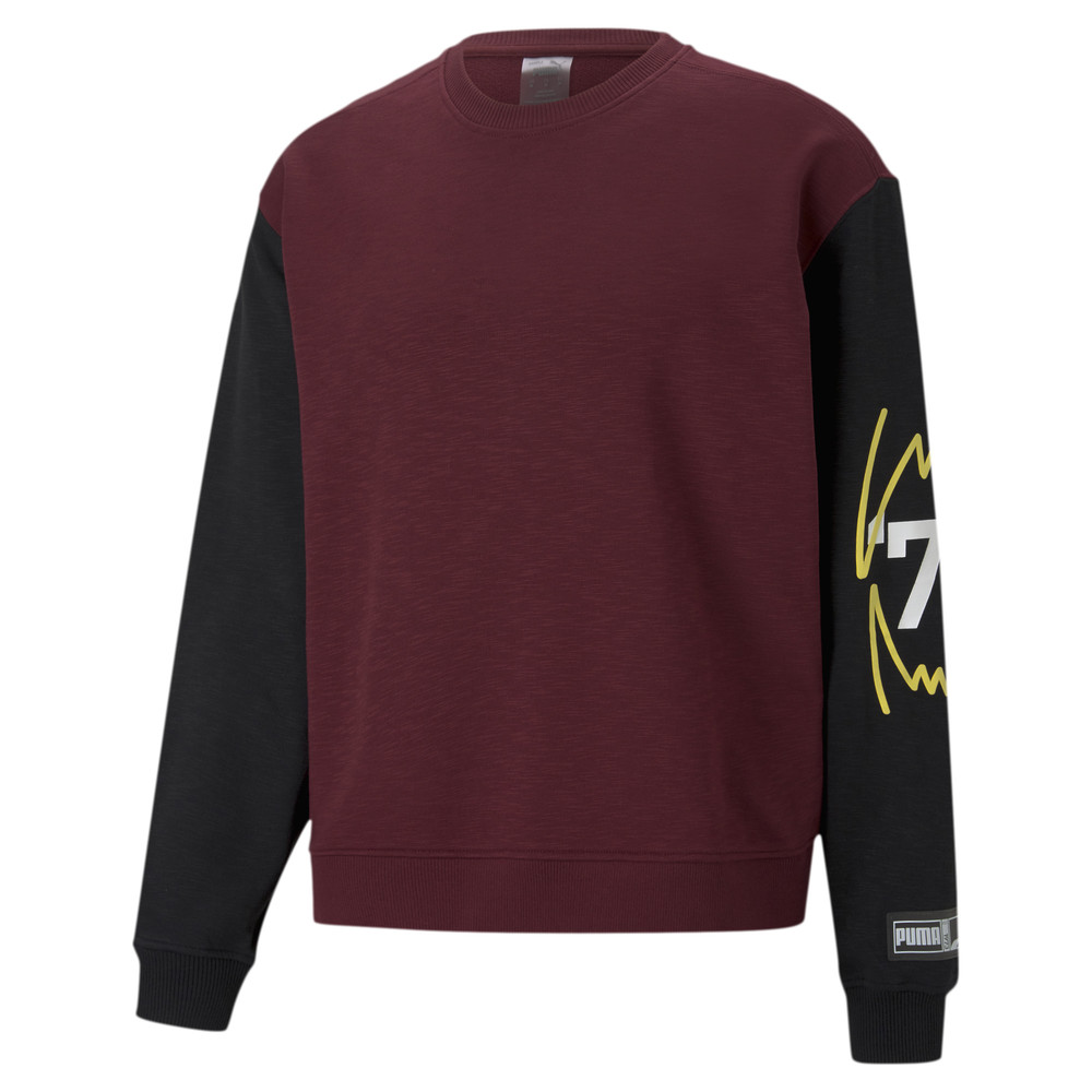 Толстовка Colour Blocked Crew Neck Men's Basketball Sweatshirt Puma - Puma Толстовка Colour Blocked Crew Neck Men's Basketball Sweatshirt Puma - Цвет: Красный