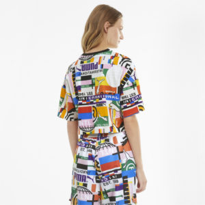Футболка PUMA International Printed Women's Tee Puma - Пол: Женский