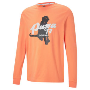 Футболка с длинным рукавом Q1 Fran Long Sleeve Men's Basketball Tee Puma - Puma Футболка с длинным рукавом Q1 Fran Long Sleeve Men's Basketball Tee Puma - Цвет: Оранжевый