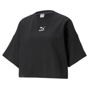 Футболка Classics Raw Edge Crew Women's Tee Puma - Puma Футболка Classics Raw Edge Crew Women's Tee Puma - Цвет: Черный