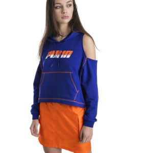 Толстовка Cold Shoulder Hoodie Puma - Puma Толстовка Cold Shoulder Hoodie Puma - Цвет: Синий