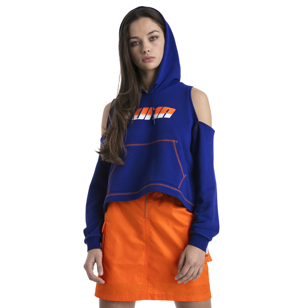 Толстовка Cold Shoulder Hoodie Puma - Puma Толстовка Cold Shoulder Hoodie Puma - Пол: Женский