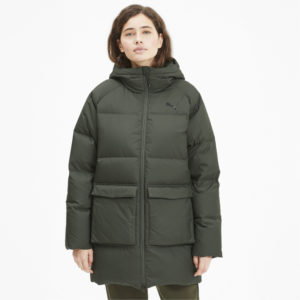 Куртка Long Hooded Down Coat Puma - Puma Куртка Long Hooded Down Coat Puma - Цвет: Зеленый