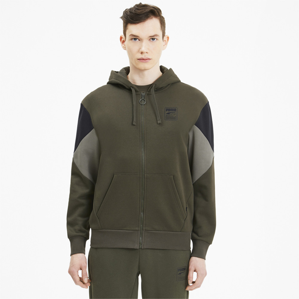 Толстовка Rebel FZ Hoodie Puma - Puma Толстовка Rebel FZ Hoodie Puma - Цвет: Зеленый