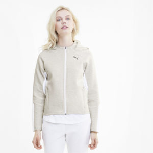 Толстовка EVOSTRIPE Full-Zip Hoodie Puma - Puma Толстовка EVOSTRIPE Full-Zip Hoodie Puma - Цвет: Белый