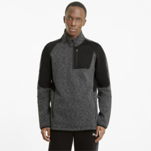 Толстовка Evostripe Half-Zip Men's Sweater Puma - Puma Толстовка Evostripe Half-Zip Men's Sweater Puma - Цвет: Черный