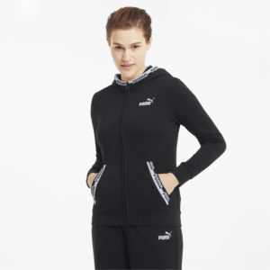 Толстовка Amplified Full-Zip Women's Hoodie Puma - Puma Толстовка Amplified Full-Zip Women's Hoodie Puma - Цвет: Черный