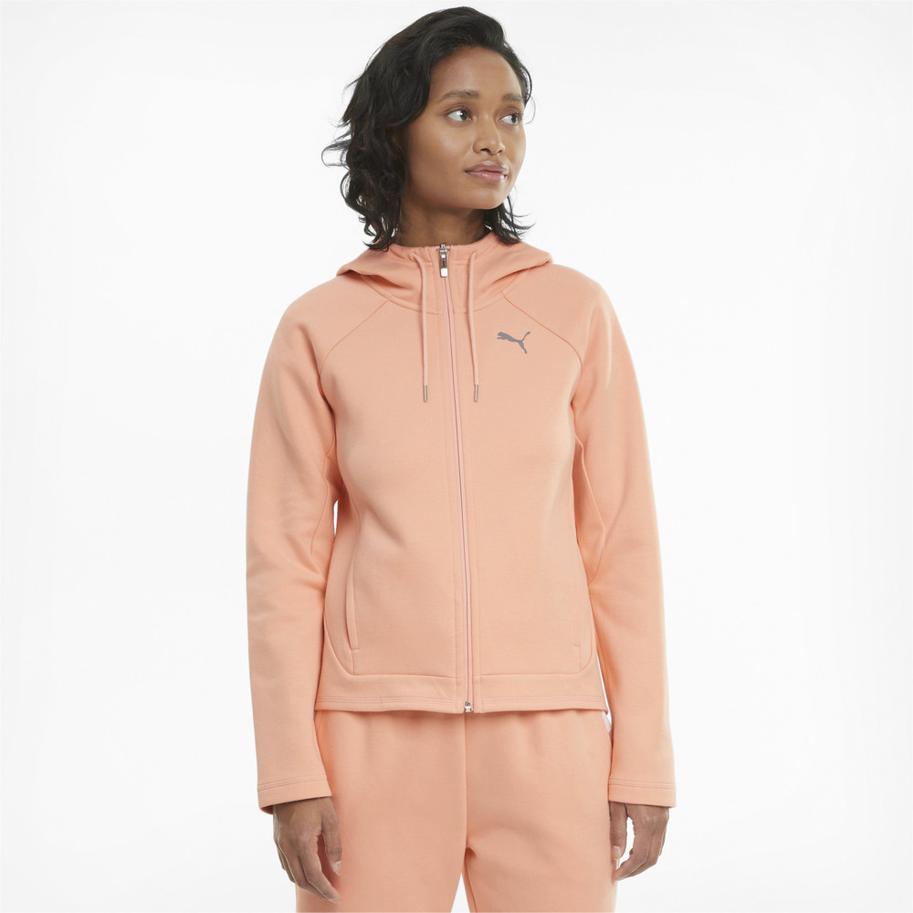 Толстовка Evostripe Full-Zip Women's Hoodie Puma - Puma Толстовка Evostripe Full-Zip Women's Hoodie Puma - Цвет: Розовый
