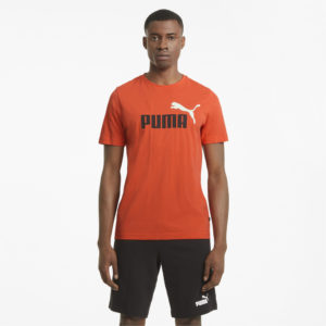 Футболка Essentials+ 2 Colour Logo Men's Tee Puma - Цвет: Оранжевый