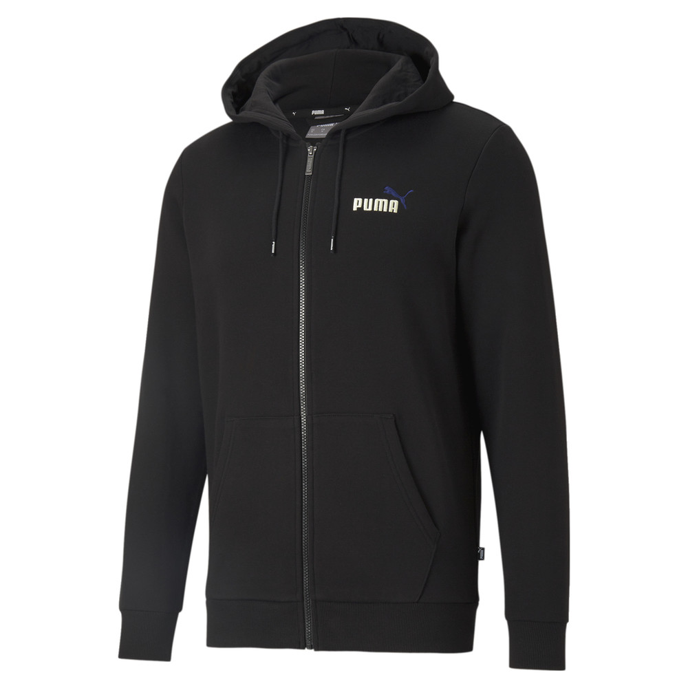 Толстовка Essentials+ Embroidery Full-Zip Men's Hoodie Puma - Puma Толстовка Essentials+ Embroidery Full-Zip Men's Hoodie Puma - Цвет: Черный