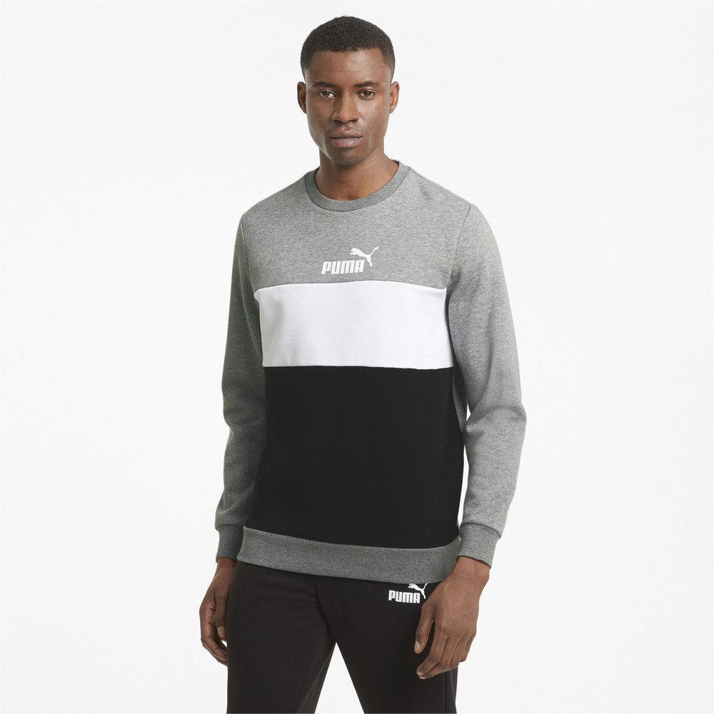 Толстовка Essentials+ Crew Neck Men's Sweatshirt Puma - Puma Толстовка Essentials+ Crew Neck Men's Sweatshirt Puma - Цвет: Серый