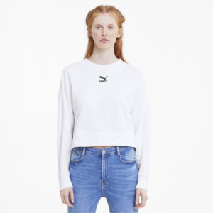 Толстовка Classics Cropped Crew Puma - Puma Толстовка Classics Cropped Crew Puma - Цвет: Белый