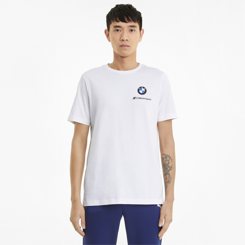 Футболка BMW M Motorsport Essentials Small Logo Men's Tee Puma - Puma Футболка BMW M Motorsport Essentials Small Logo Men's Tee Puma - Цвет: Белый