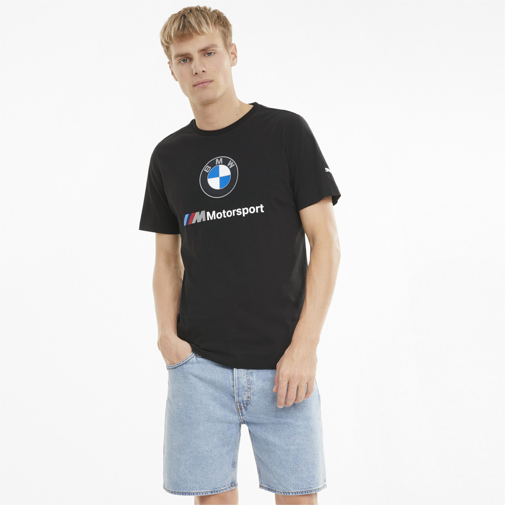 Футболка BMW M Motorsport Essentials Logo Men's Tee Puma - Puma Футболка BMW M Motorsport Essentials Logo Men's Tee Puma - Цвет: Черный