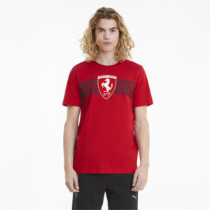Футболка Scuderia Ferrari Chequered Flag Men's Tee Puma - Puma Футболка Scuderia Ferrari Chequered Flag Men's Tee Puma - Цвет: Красный