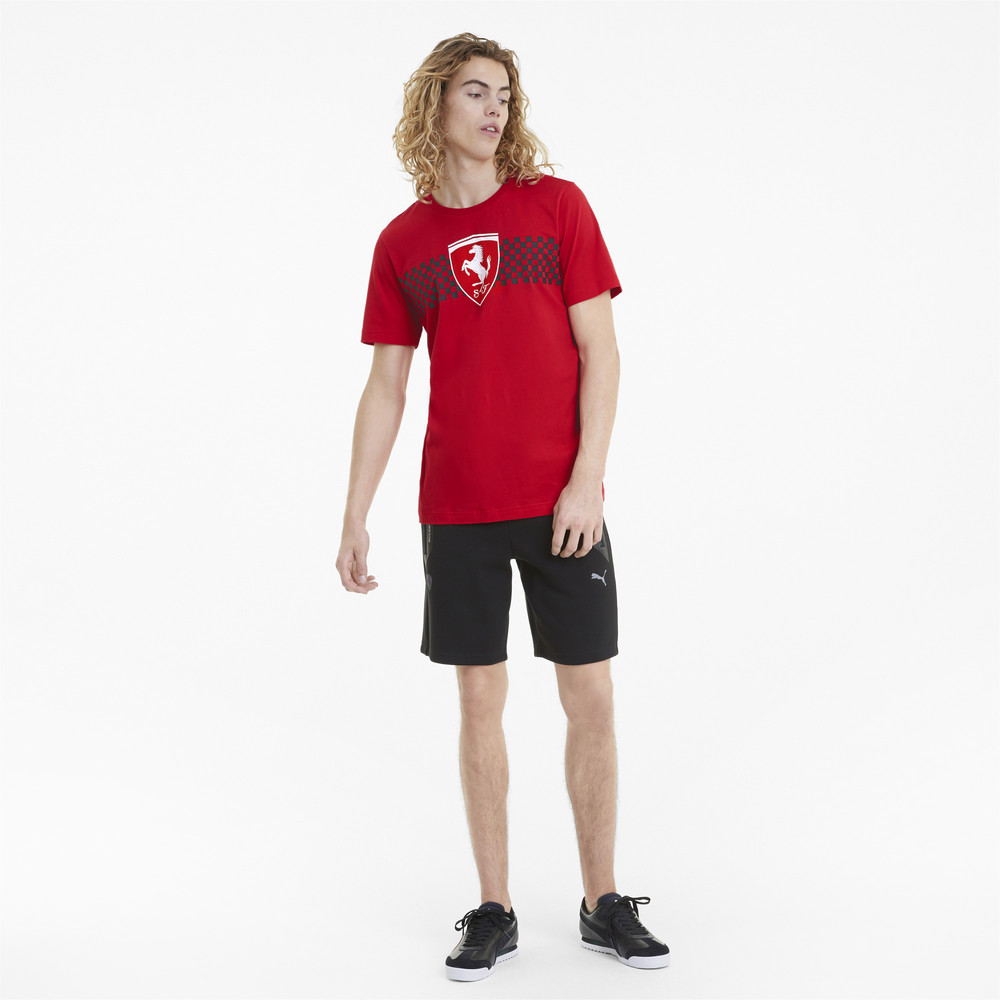 Футболка Scuderia Ferrari Chequered Flag Men's Tee Puma - Puma Футболка Scuderia Ferrari Chequered Flag Men's Tee Puma - Пол: Мужской