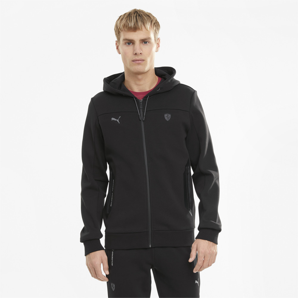 Толстовка Scuderia Ferrari Style Hooded Men's Sweat Jacket Puma - Puma Толстовка Scuderia Ferrari Style Hooded Men's Sweat Jacket Puma - Цвет: Черный