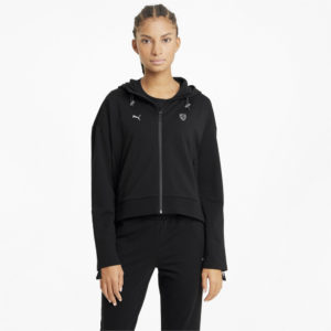 Толстовка Scuderia Ferrari Style Hooded Women's Sweat Jacket Puma - Puma Толстовка Scuderia Ferrari Style Hooded Women's Sweat Jacket Puma - Цвет: Черный