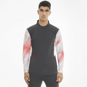Олимпийка individualCUP Quarter-Zip Men's Football Top Puma - Puma Олимпийка individualCUP Quarter-Zip Men's Football Top Puma - Цвет: Серый