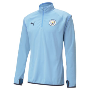 Олимпийка Man City Warm-Up Men's Football Midlayer Puma - Puma Олимпийка Man City Warm-Up Men's Football Midlayer Puma - Цвет: Синий