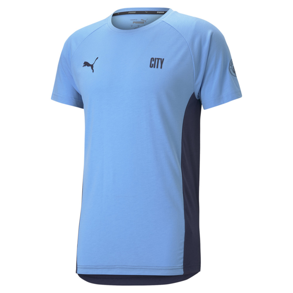 Футболка Man City Evostripe Men's Football Tee Puma - Puma Футболка Man City Evostripe Men's Football Tee Puma - Цвет: Синий