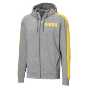 Толстовка Contrast FZ Hoody FT M Puma - Puma Толстовка Contrast FZ Hoody FT M Puma - Цвет: Серый