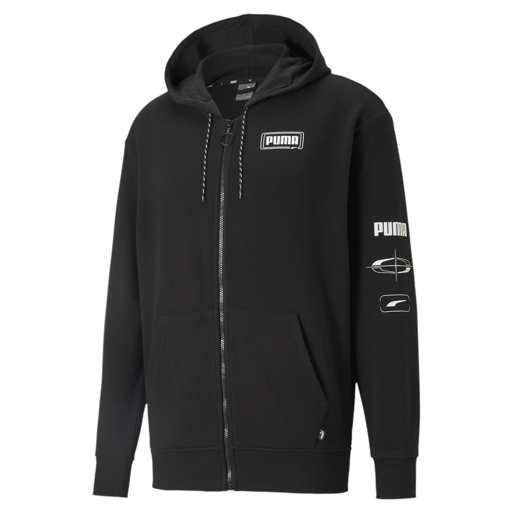Толстовка Rebel Advanced Full-Zip Men's Hoodie Puma - Puma Толстовка Rebel Advanced Full-Zip Men's Hoodie Puma - Цвет: Черный