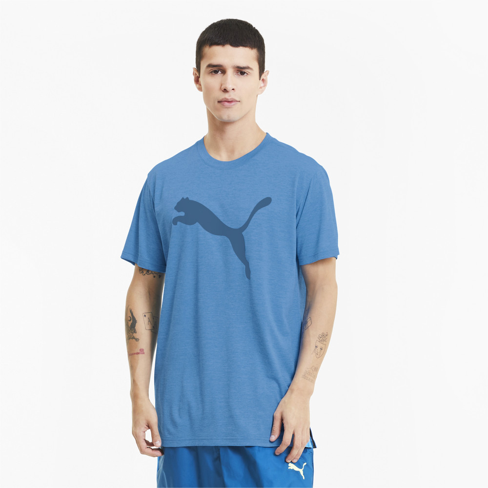 Футболка PUMA Heather Cat Tee Puma - Puma Футболка PUMA Heather Cat Tee Puma - Цвет: Синий