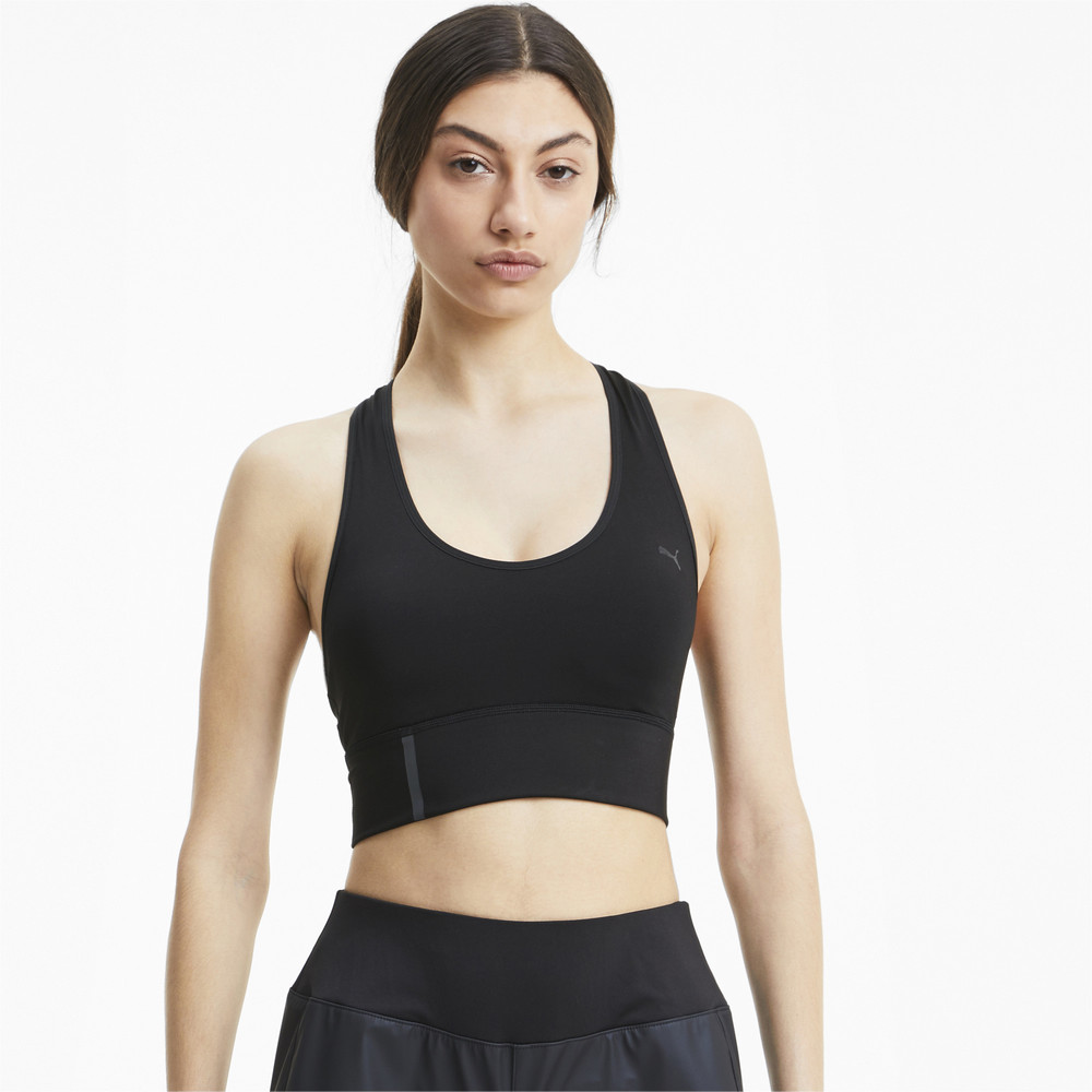 Бра Mid Impact Long Line Bra Puma - Puma Бра Mid Impact Long Line Bra Puma - Цвет: Черный